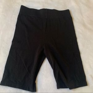 black biker shorts very stretchy